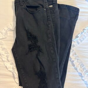 KanCan Black Distressed Skinny Jeans